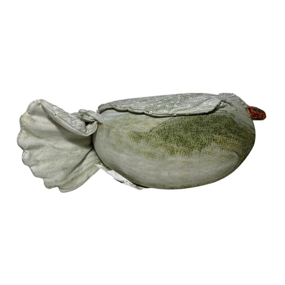 John Derian Target 2025 Fall Shaped Beaded Dove Pillow NWT